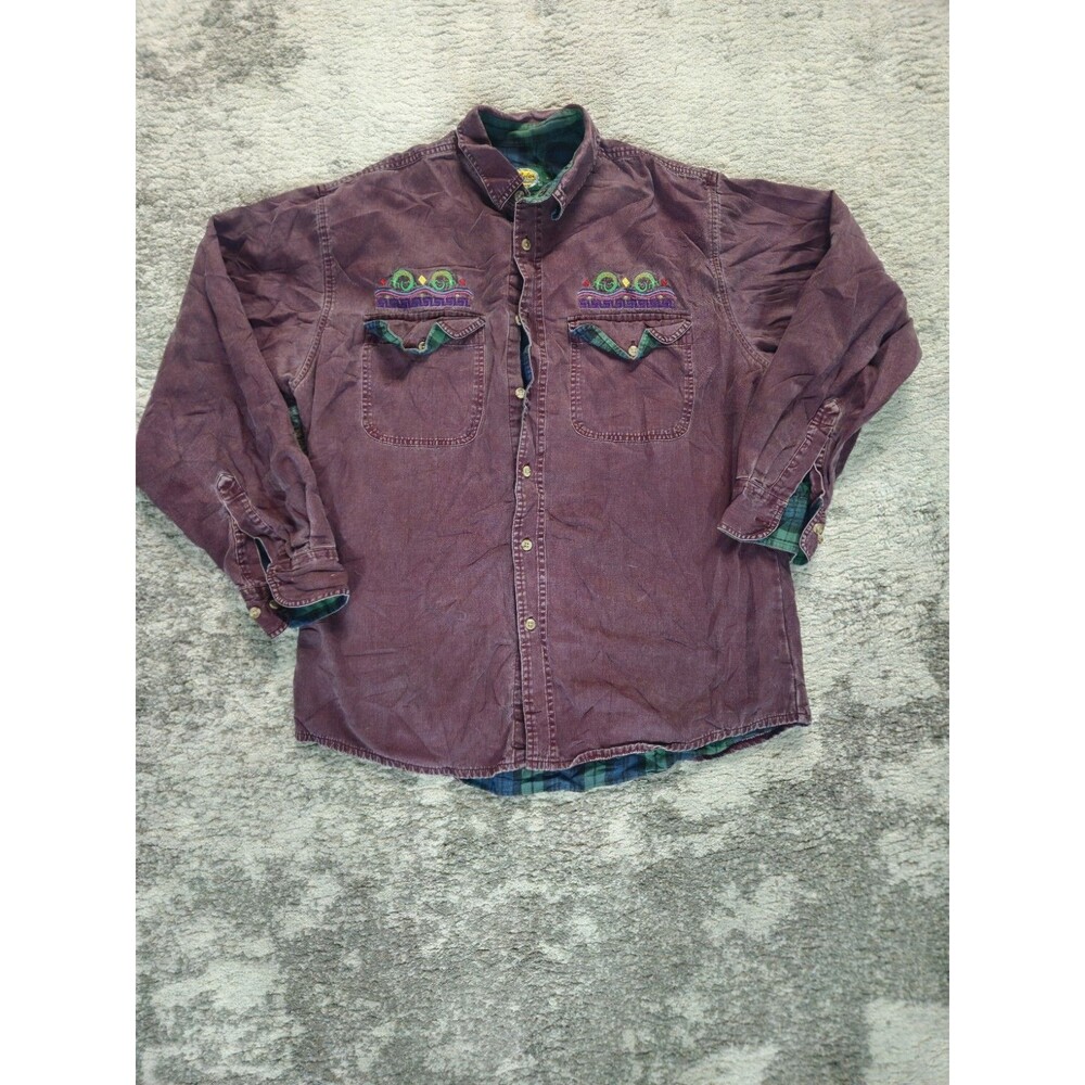 Vintage Cabelas Roughneck Canvas SIZE L Shirt Jacket Flannel Shirt Lined